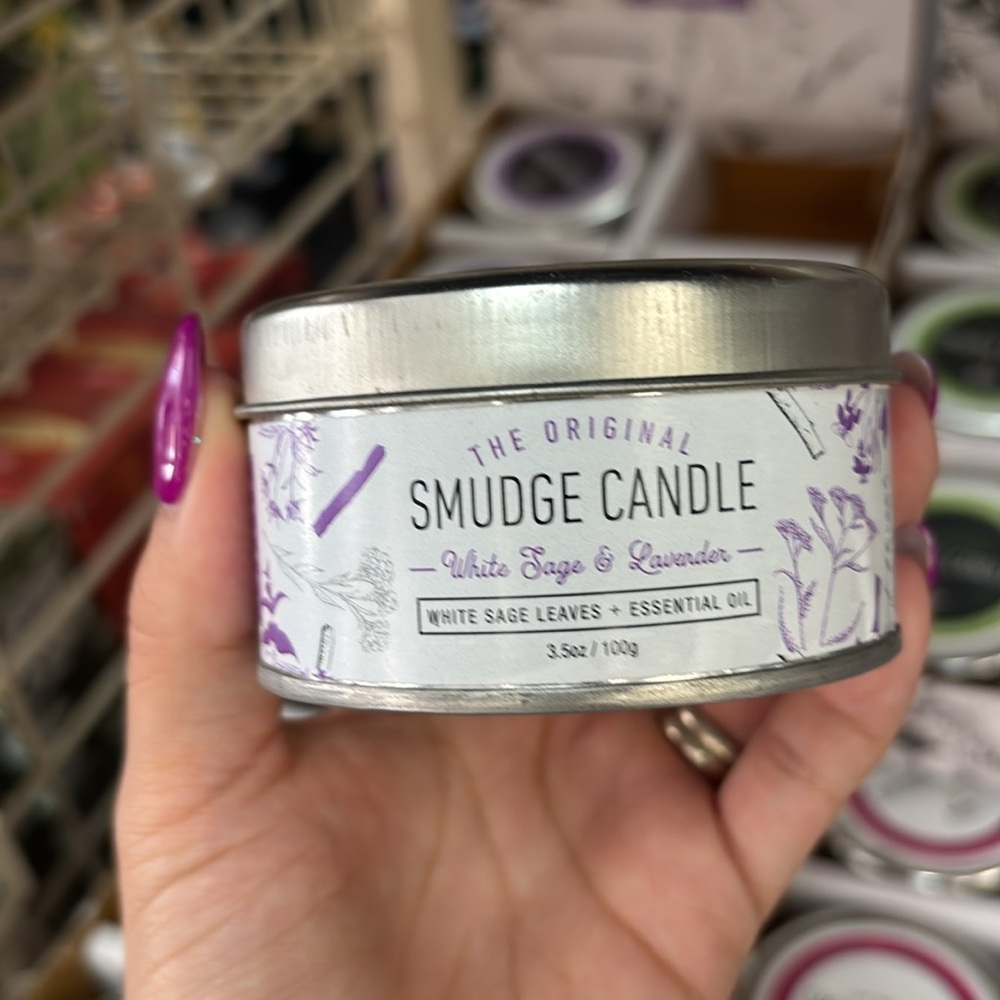 White Sage & Lavender Smudge Candle